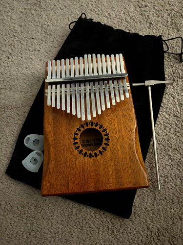 Key wooden kalimba thumb - kalimba,