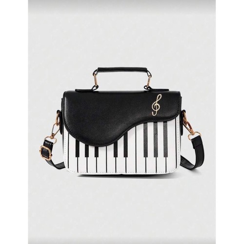 Piano key crossbody bag - piano,