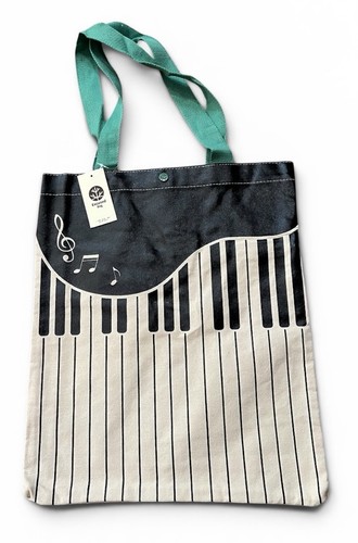 Piano keys tote bag reusable - keys,