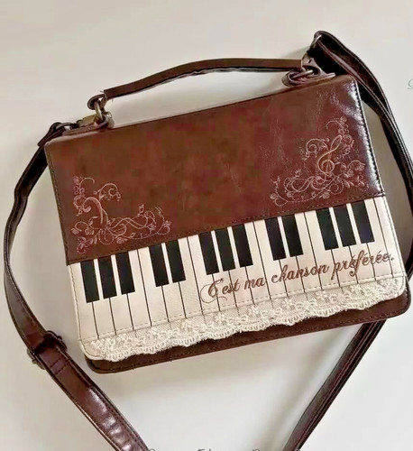 Vintage piano shoulder bag - shoulder,